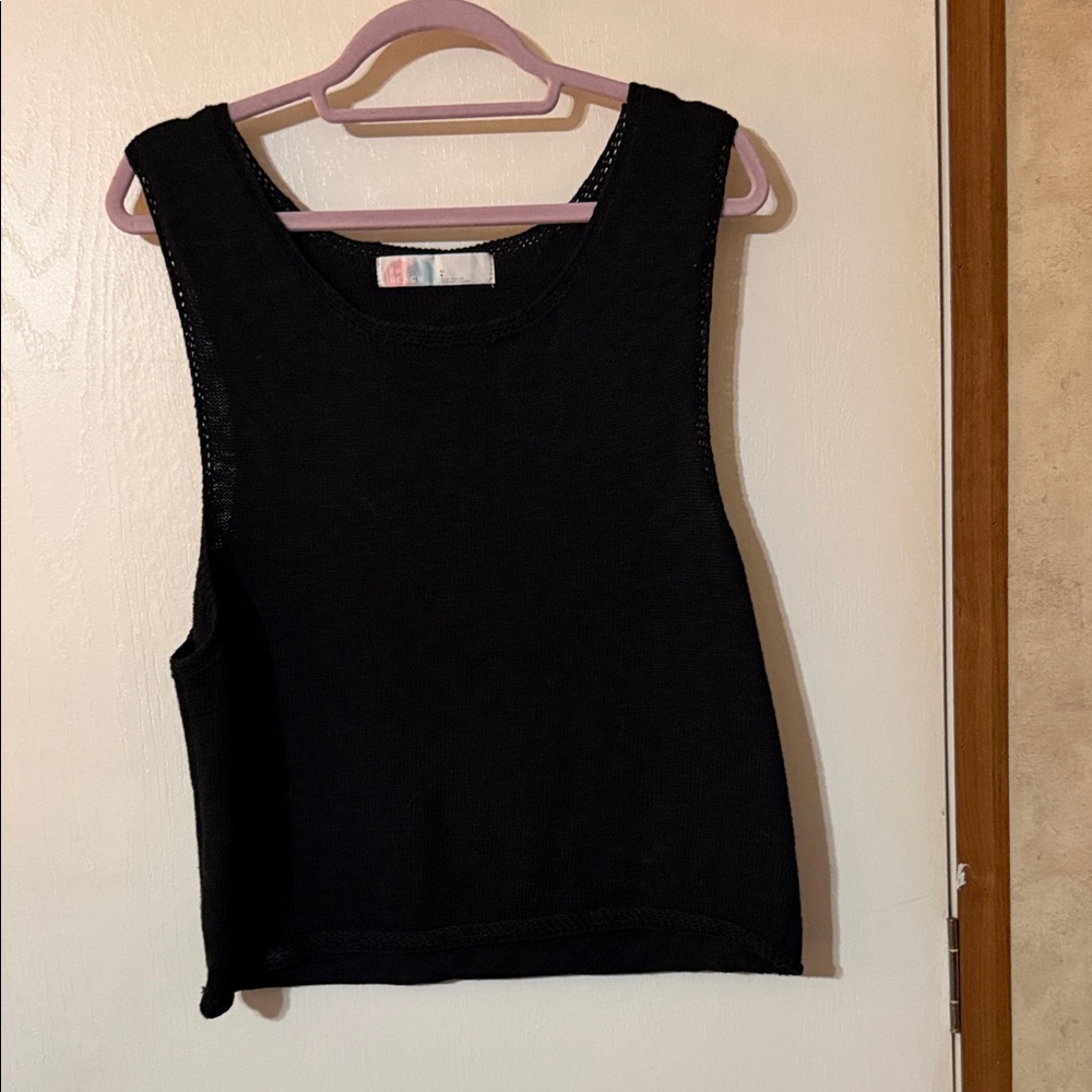 Elegant Black Sleeveless Tank Top